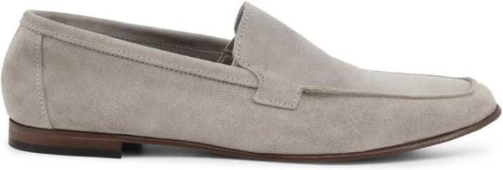 Duca di Morrone Suède loafers voor lente zomer Gray Heren