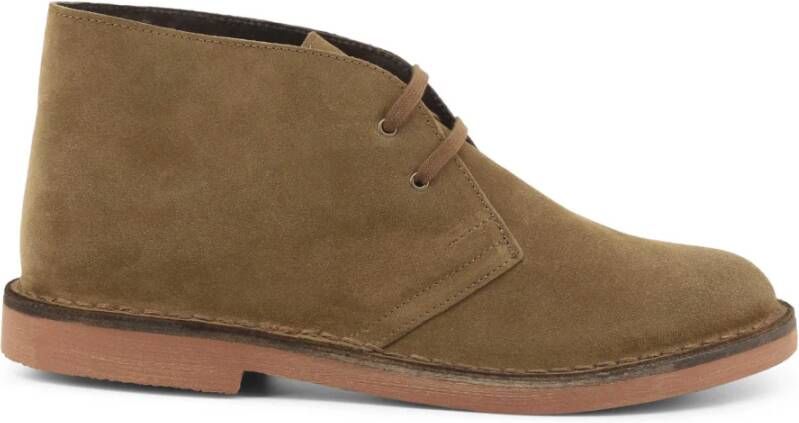 Duca di Morrone Suède Veterschoenen Herfst Winter Mannen Brown Heren