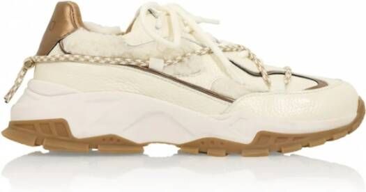 Dwrs Chunky Teddy Sneaker Off White Bronze White Dames