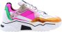 DWRS LABEL Pluto multi | white multi Wit Leer Lage sneakers Dames - Thumbnail 3