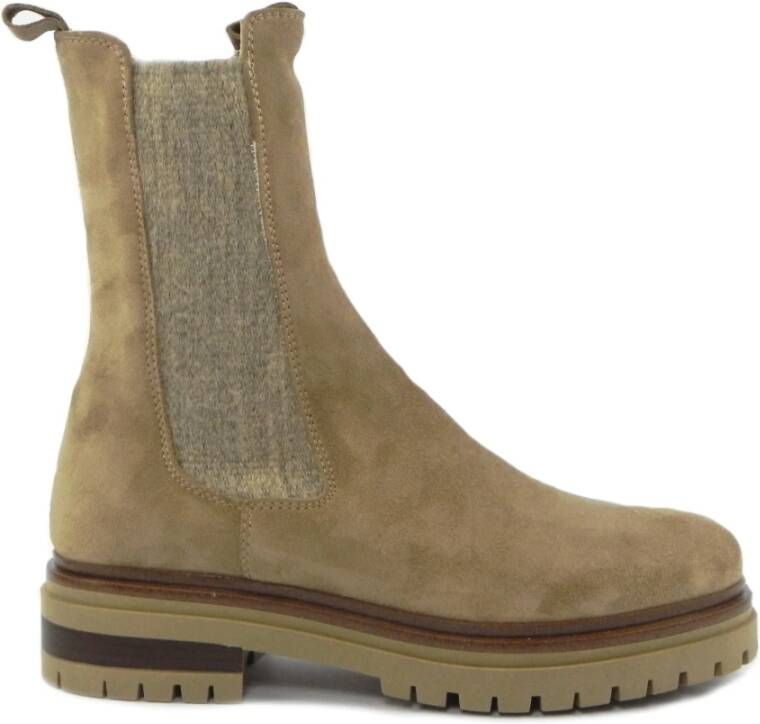 E mia Chelsea Boots Beige Dames