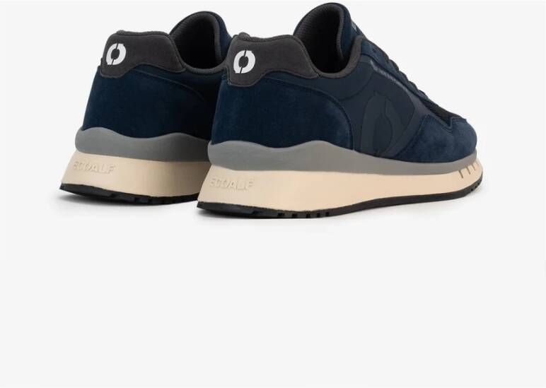 Ecoalf Blauwe Sicilia Sneakers Gerecycled Polyester Vegan Blue Heren