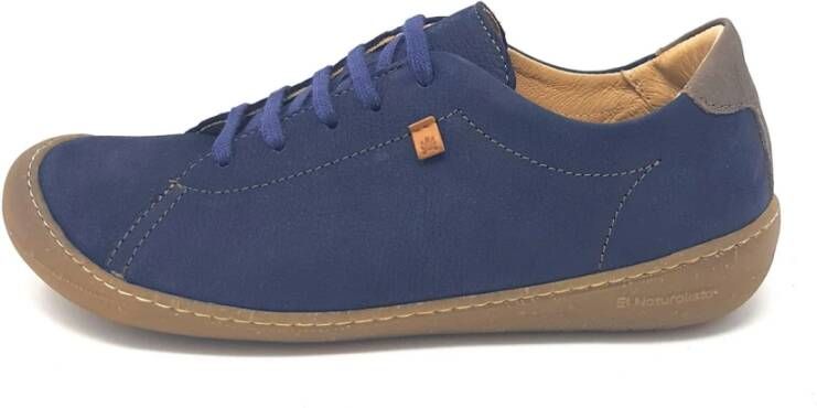 El Naturalista Nubuck Leren Veterschoenen Blue Heren