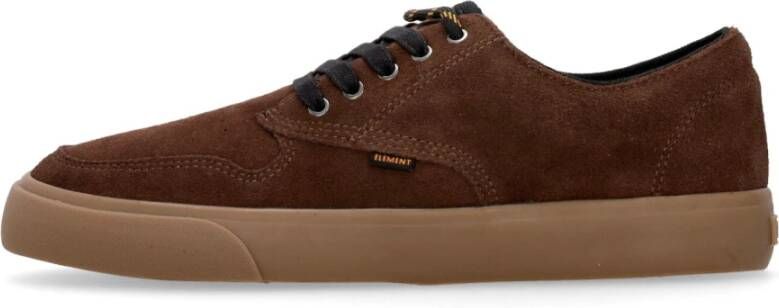 Element Kastanje Skate Schoenen met Vetersluiting Brown Heren