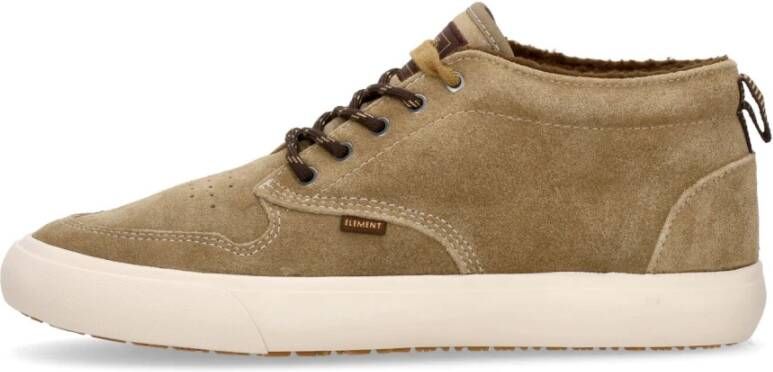 Element Skate Sneakers met Fleece Voering Brown Heren