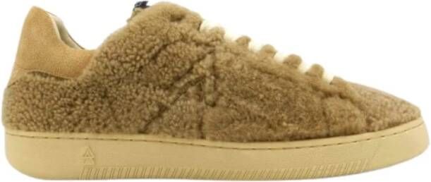 Elena Iachi Bont sneaker Kameel synthetisch bont Beige Dames