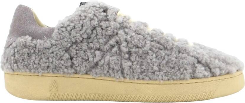 Elena Iachi Faux Fur Sneaker Smash Camel Gray Dames