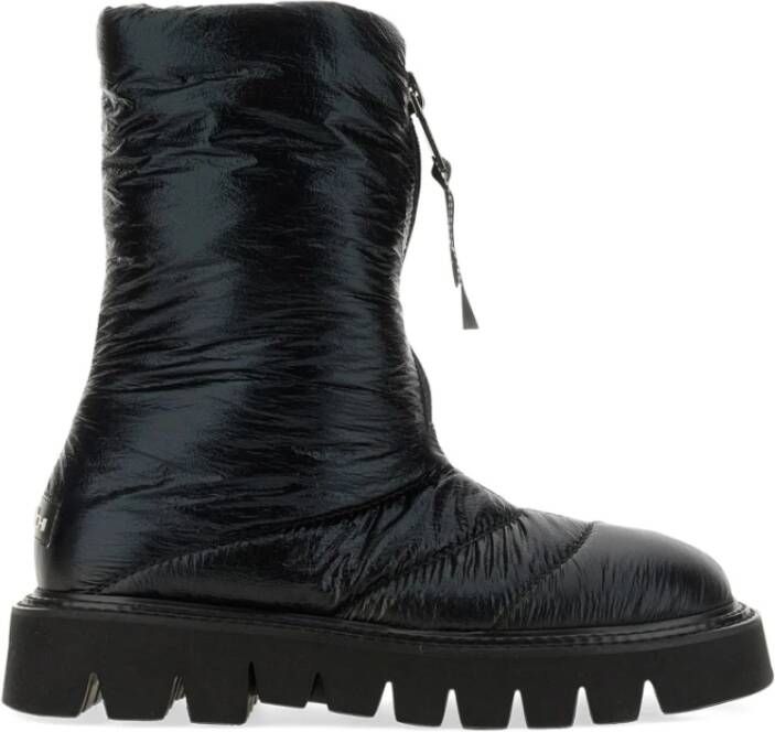 Elena Iachi Platform Zipper Boot met leren binnenzool Black Dames