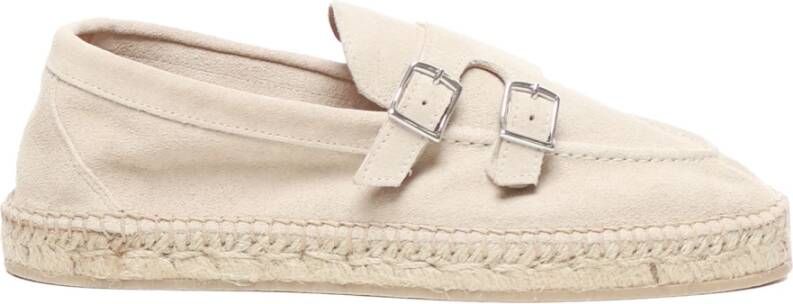 Eleventy Beige Platte Schoenen met Schuine Neus Beige Heren