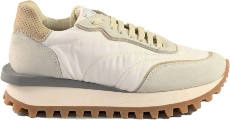 Eleventy Casual sneakers met rubberen zool Beige Dames