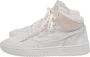 Eleventy Hoge Top Sneakers in Suède en Flanel Beige Dames - Thumbnail 1