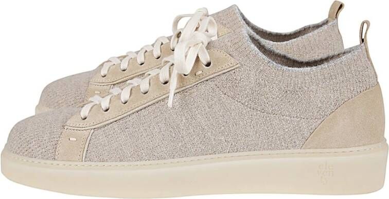 Eleventy Lage Sneakers in Wolmix Gray Heren