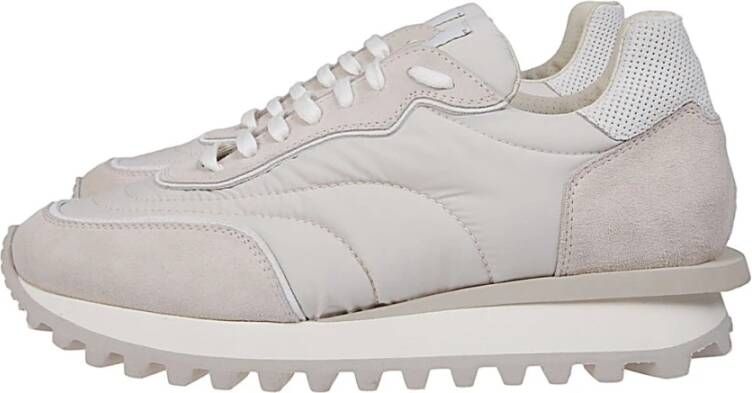 Eleventy Nylon en Suède Sneakers Schoenen White Heren