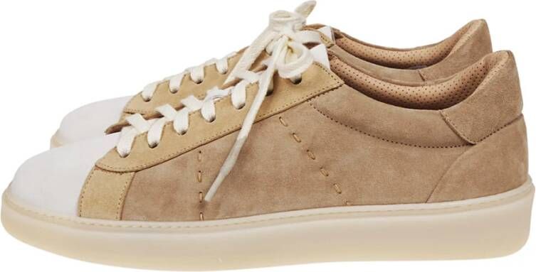 Eleventy Sneakers van suèdeleer Beige Heren