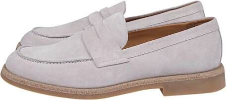 Eleventy Suede Penny Loafer Schoen Gray Heren