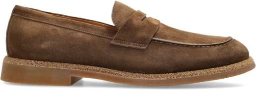 Eleventy Suède schoenen type loafers Brown Heren