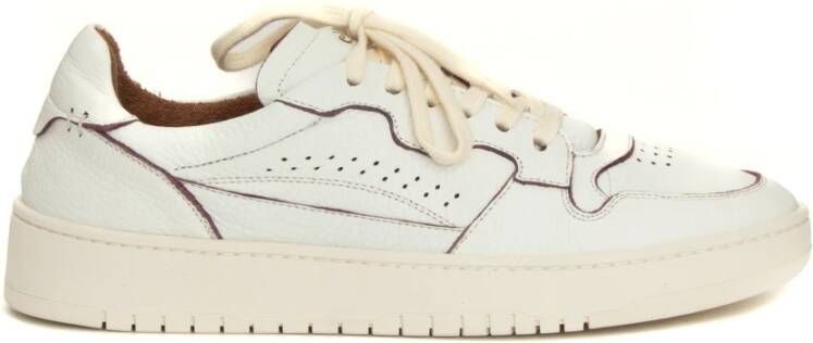 Eleventy Witte Cervo Sneaker Platte Schoenen Beige Heren