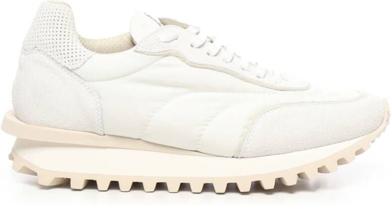 Eleventy Witte Sneakers met Rubberen Zool White Heren