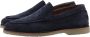 Elia Maurizi Blauwe Leren Loafer Instapper Blue Heren - Thumbnail 1