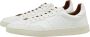 Elia Maurizi Witte Leren Sneaker met Logo White Heren - Thumbnail 1