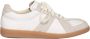 Elia Maurizi Witte leren sneaker handgemaakt flexibele zool White Heren - Thumbnail 1