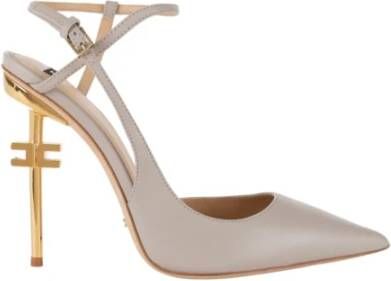 Elisabetta Franchi Elegante Decollete Schoenen Beige Dames