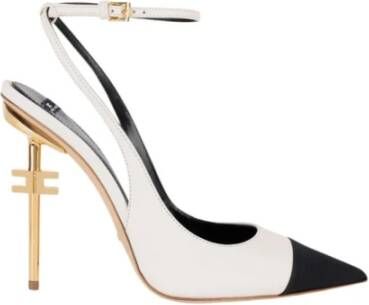 Elisabetta Franchi Elegante Decollete Schoenen voor Vrouwen White Dames