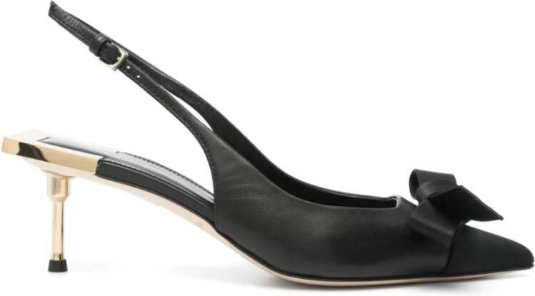 Elisabetta Franchi Elegante Slingback Pumps voor Vrouwen Black Dames