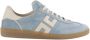 Elisabetta Franchi Gouden rivet sneakers in leermix Blue Dames - Thumbnail 1