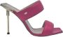 Elisabetta Franchi Gouden Stiletto Sandaal van Nappaleer Pink Dames - Thumbnail 1