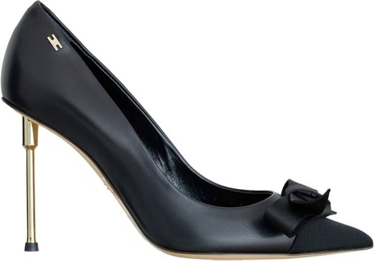 Elisabetta Franchi Hakken met strikdetail Black Dames