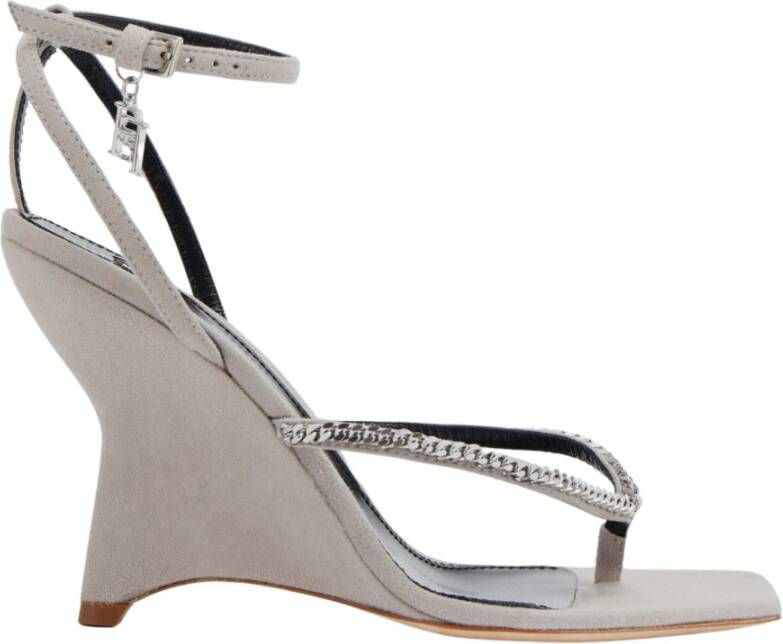 Elisabetta Franchi High Heel Sandals Gray Dames