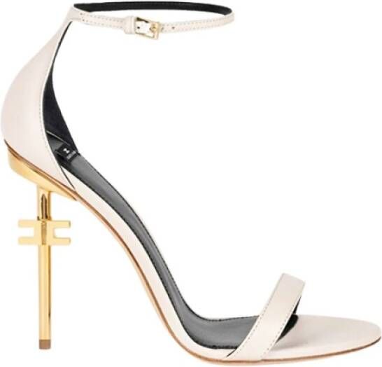 Elisabetta Franchi High Heel Sandals White Dames