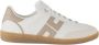 Elisabetta Franchi Ivoor Greige Leren Sneaker White Dames - Thumbnail 1