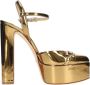 Elisabetta Franchi Met Hak Goud Yellow Dames - Thumbnail 1