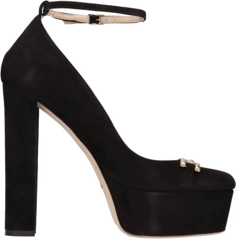 Elisabetta Franchi Met hak zwart Black Dames