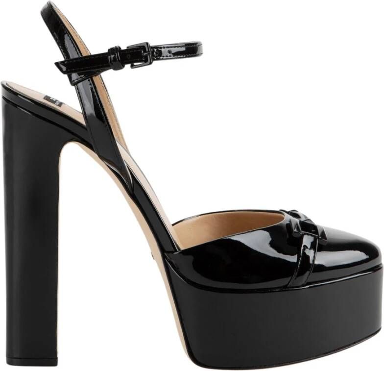 Elisabetta Franchi Plateau Sandaal Sa85B36E2-110 Zwart Black Dames