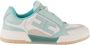 Elisabetta Franchi Platte schoenen met D Sneaker Logo Green Dames - Thumbnail 4