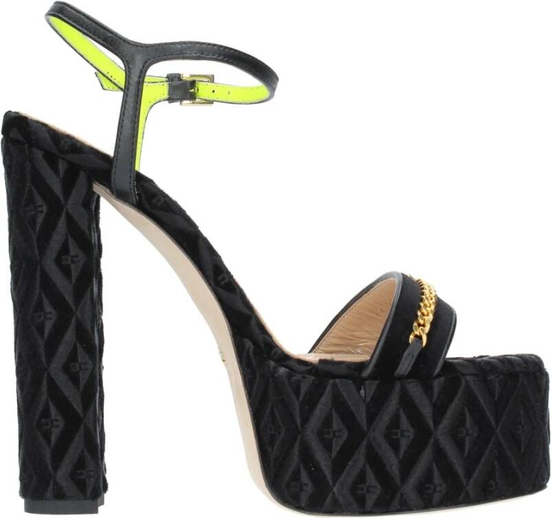 Elisabetta Franchi Sandalen Zwart Black Dames