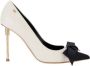 Elisabetta Franchi Satijnen Strikleren Pumps Beige Dames - Thumbnail 1