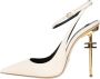 Elisabetta Franchi Slingback hakken met kruisband Yellow Dames - Thumbnail 1