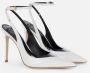 Elisabetta Franchi Stiletto Slingback Platte Schoenen Ivory Beige Dames - Thumbnail 1