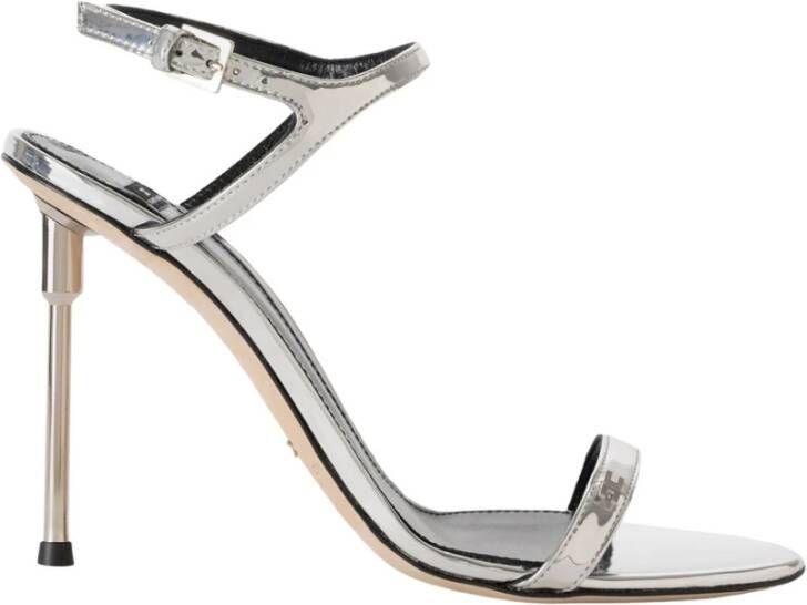 Elisabetta Franchi Zilveren Sandalen voor Vrouwen Gray Dames