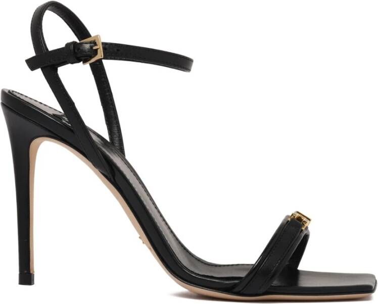 Elisabetta Franchi Zwarte enkelband sandaal Black Dames