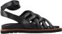 Elvio Zanon Gevlochten Platte Sandalen Black Dames - Thumbnail 2