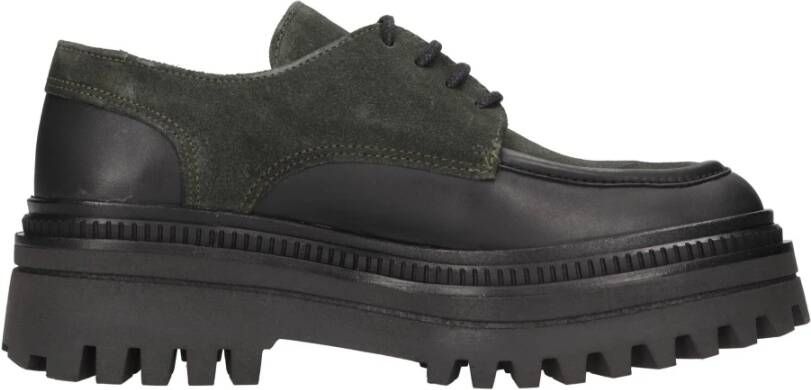 Elvio Zanon Platte schoenen Groen Green Dames