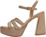 Emanuelle Vee Beige Hak Sandalen Beige Dames - Thumbnail 1