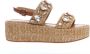 Emanuelle Vee Beige Sleehak Sandalen Strass Detail Beige Dames - Thumbnail 1