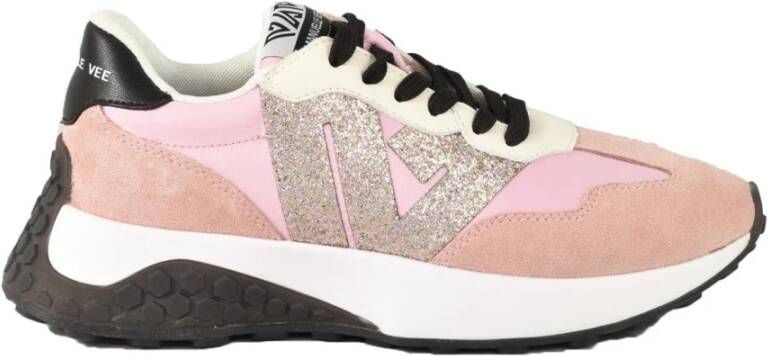 Emanuelle Vee Casual Sneakers met Rubberen Zool Pink Dames