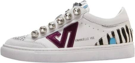 Emanuelle Vee Kleurrijke stijlvolle sneakers voor vrouwen White Dames